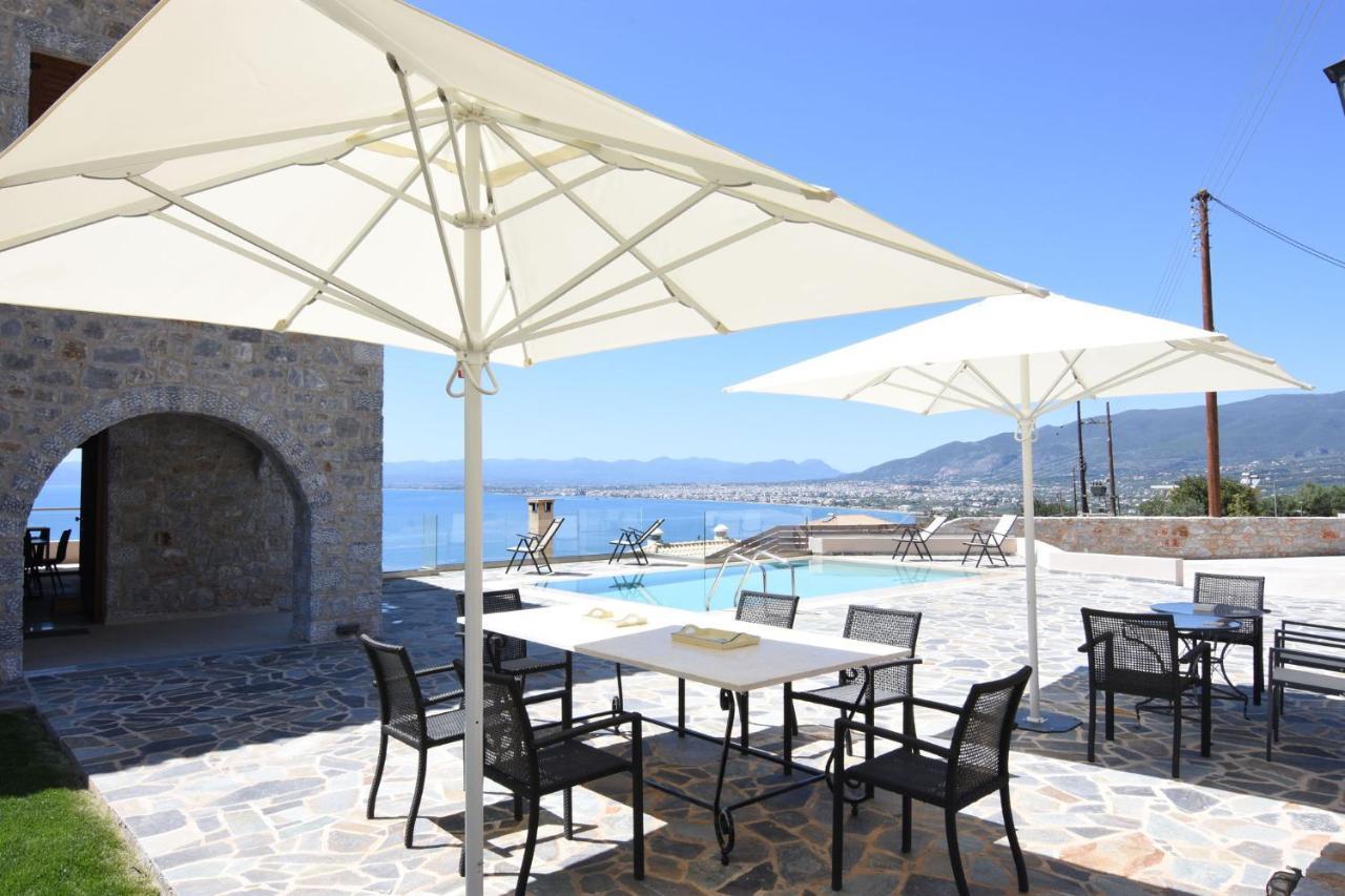 Villa Dafni - Infinite Sea Vistas With Private Pool كالاماتا المظهر الخارجي الصورة